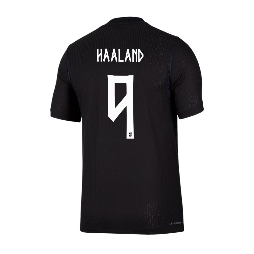 Erling Haaland 9 Norway National Team 2026 Away Jersey - Black, Men - Jersey Teams