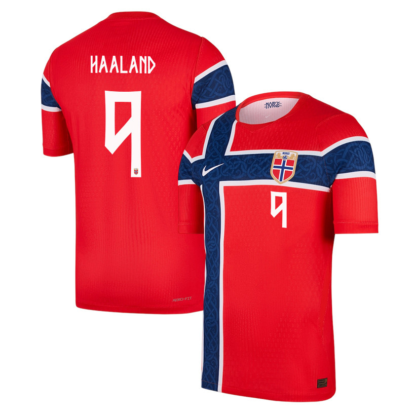 Erling Haaland 9 Norway National Team 2026 Home Jersey - Red, Men - Jersey Teams