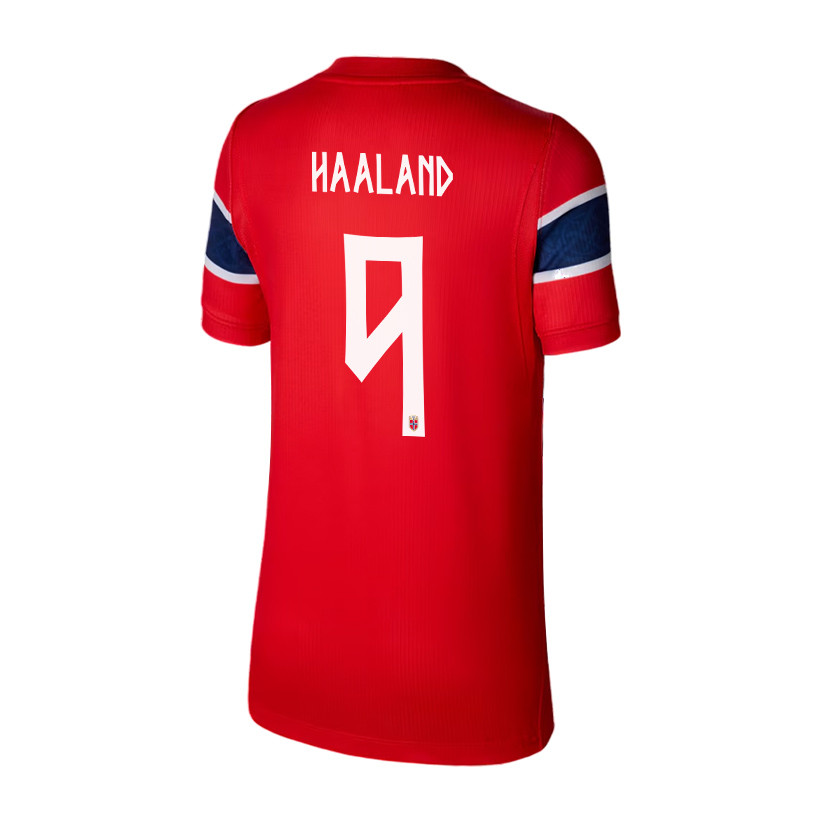 Erling Haaland 9 Youth Norway National Team 2026 Home Jersey - Red - Jersey Teams