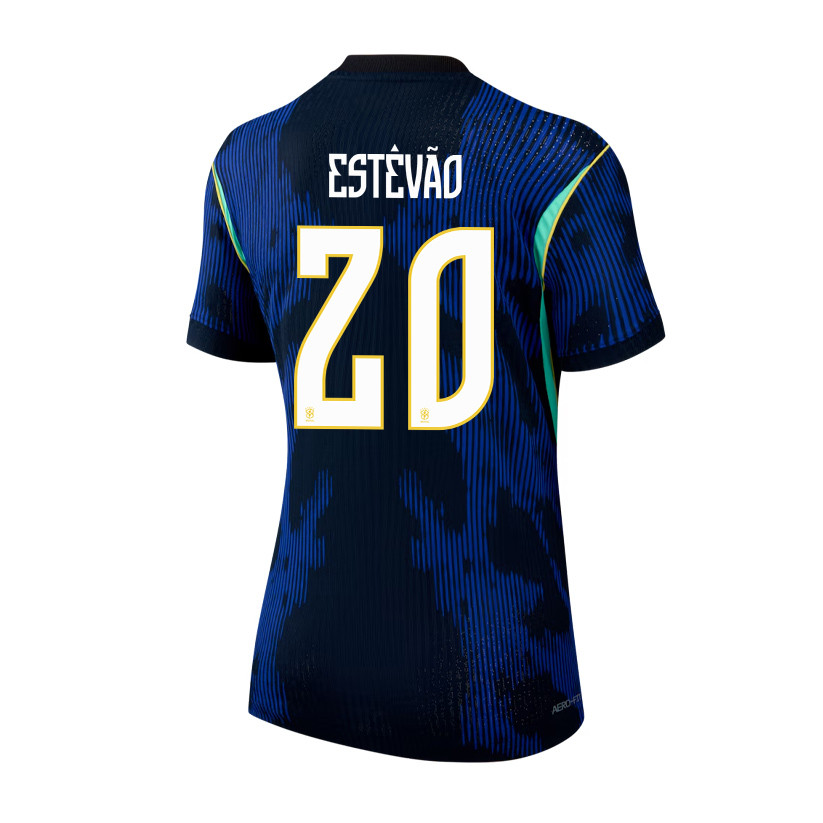 Estêvão 20 Women's Brazil National Team 2026 Away Jersey - Blue - Jersey Teams
