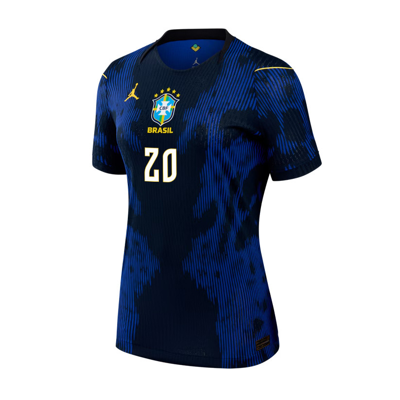Estêvão 20 Women's Brazil National Team 2026 Away Jersey - Blue - Jersey Teams