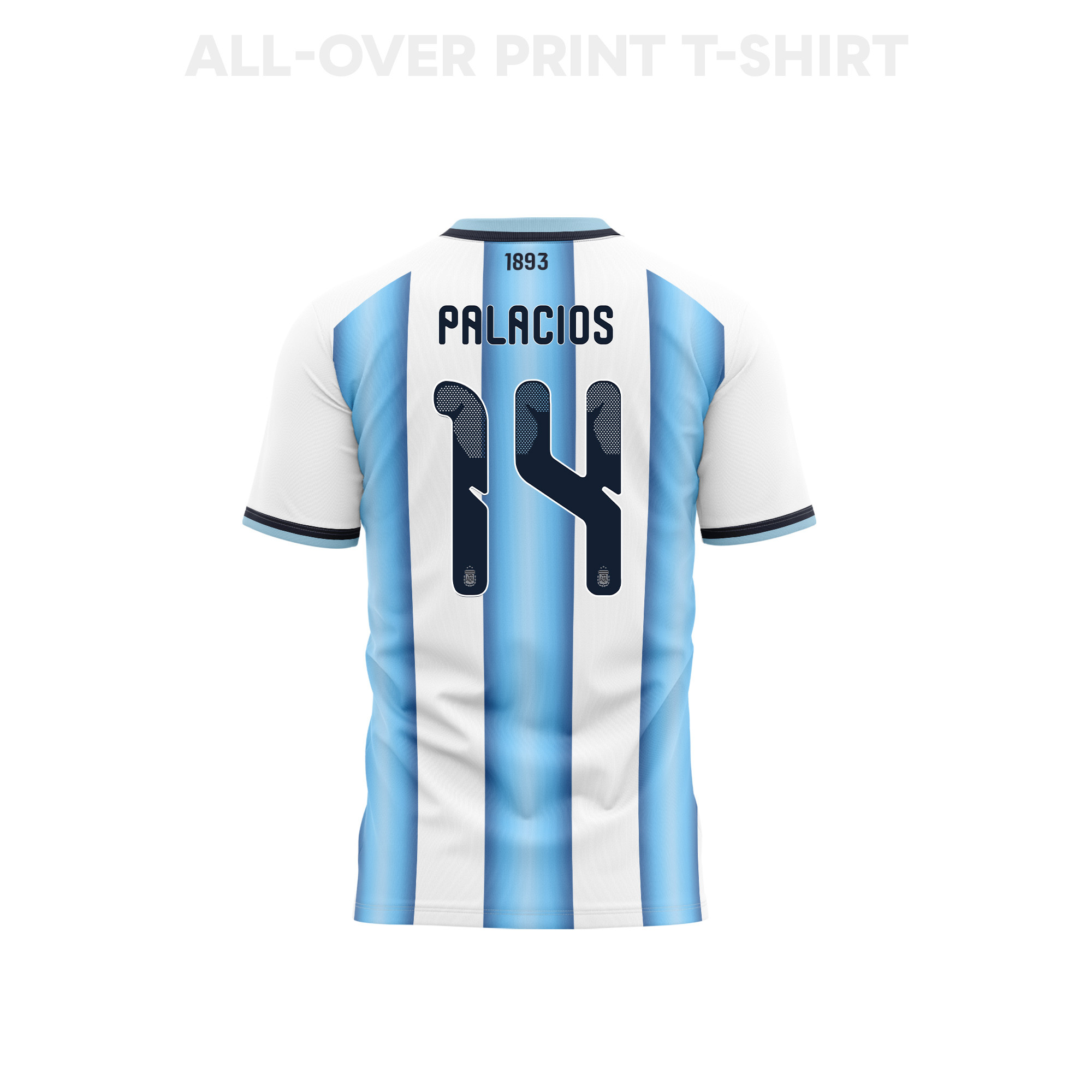 Exequiel Palacios 14 Argentina 2026 Home 3D T-Shirt Fully Printed – Unisex, White - Jersey Teams