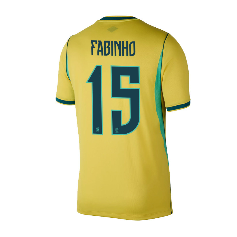 Fabinho 15 Brazil National Team 2026 Home Jersey - Yellow, Men - Jersey Teams