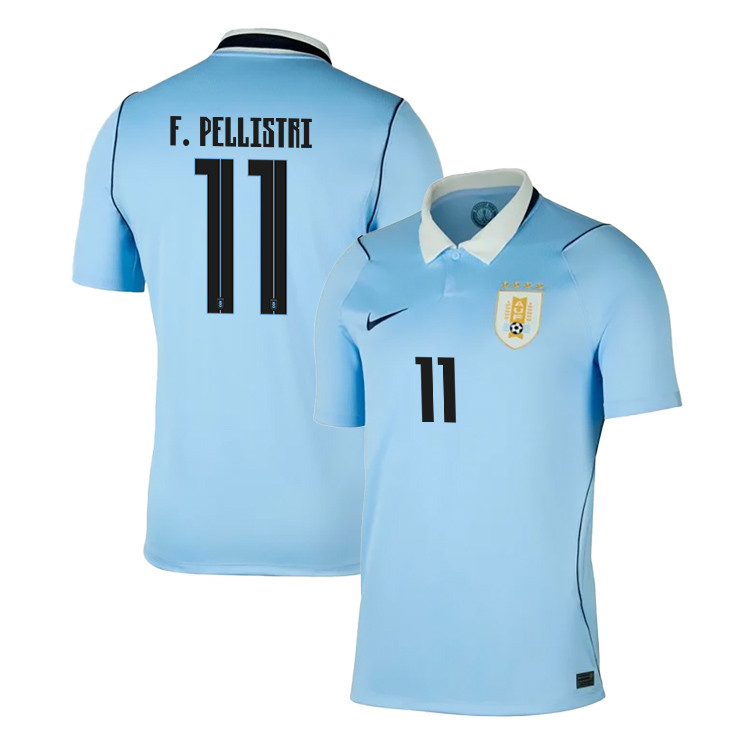 Facundo Pellistri 11 Uruguay National Team 2026 Home Jersey - Blue, Men - Jersey Teams