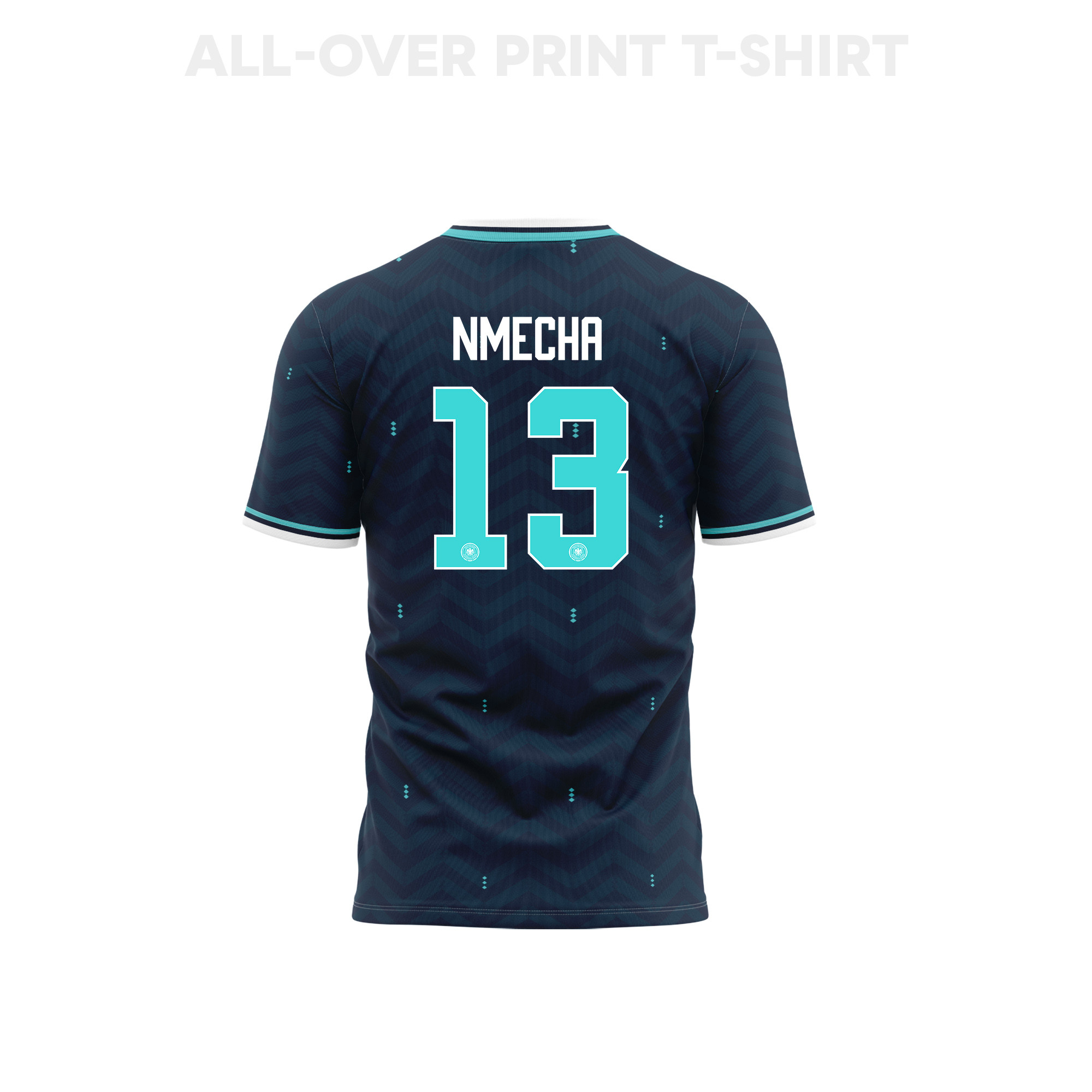 Felix Nmecha 13 Youth Germany 2026 Away 3D T-shirt Fully Printed – Navy - Jersey Teams