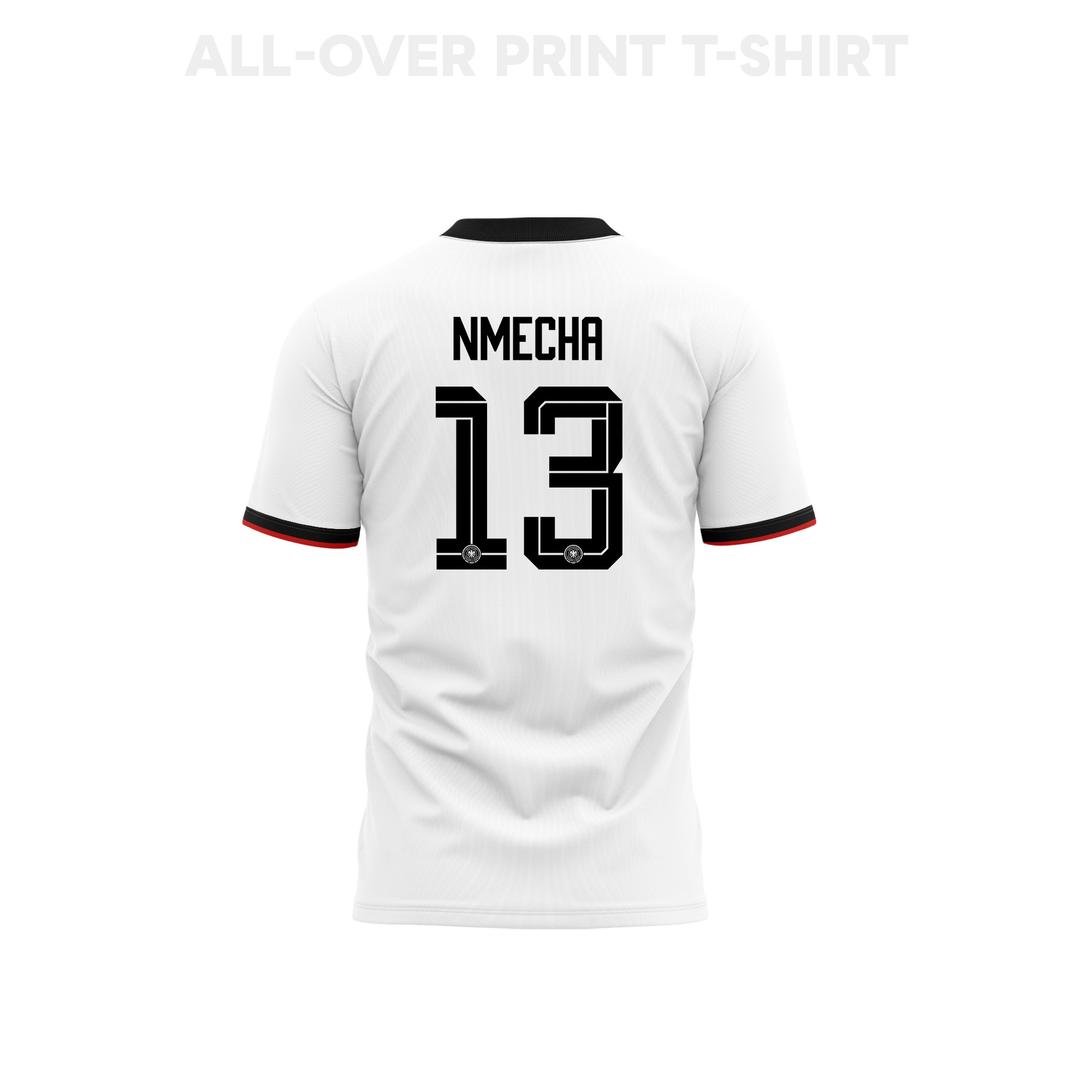 Felix Nmecha 13 Youth Germany 2026 Home 3D T-shirt Fully Printed – White - Jersey Teams