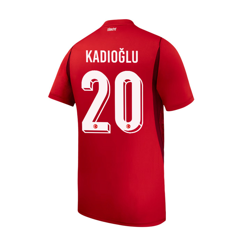 Ferdi Kadioglu 20 Turkey National Team 2026 Home Jersey - Red, Men - Jersey Teams