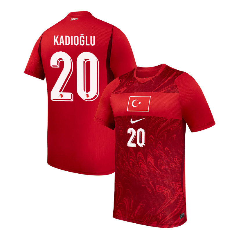 Ferdi Kadioglu 20 Turkey National Team 2026 Home Jersey - Red, Men - Jersey Teams