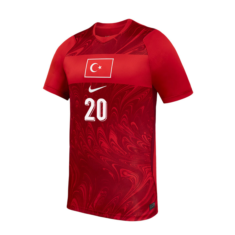 Ferdi Kadioglu 20 Turkey National Team 2026 Home Jersey - Red, Men - Jersey Teams