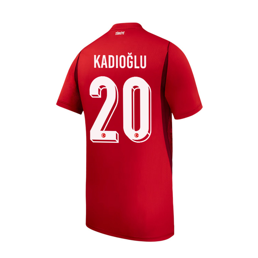 Ferdi Kadioglu 20 Youth Turkey National Team 2026 Home Jersey - Red - Jersey Teams