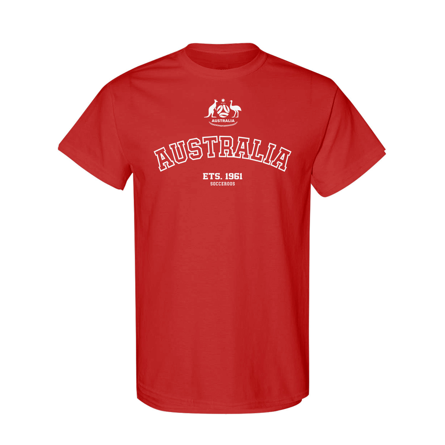 FIFA World Cup 2026 Australia Year Established Graphic Unisex T-Shirt – Red – Jersey Teams