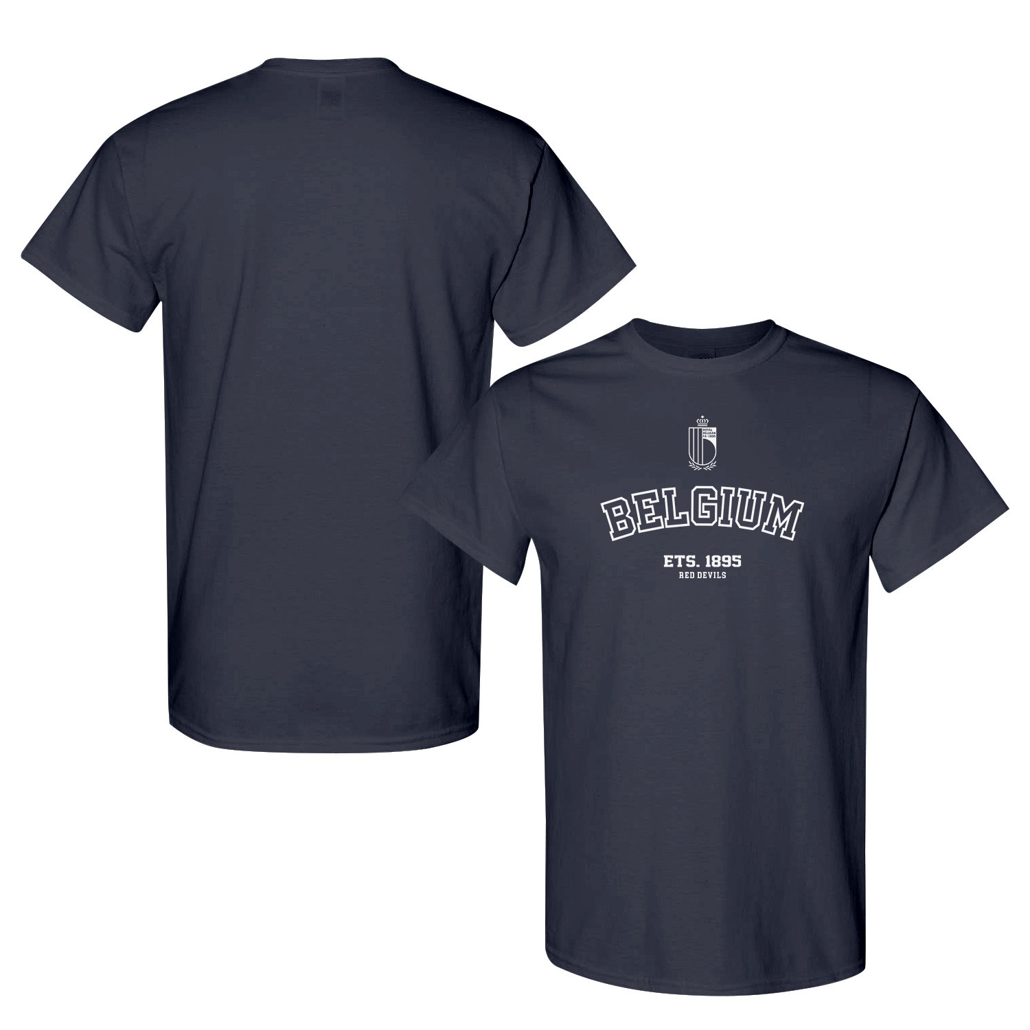 FIFA World Cup 2026 Belgium Year Established Graphic Unisex T-Shirt - Navy - Jersey Teams