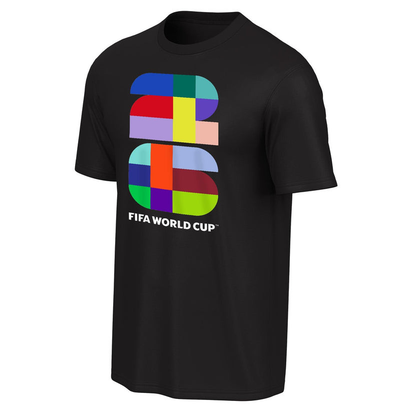 FIFA World Cup 2026 Colour Logo Emblem T-Shirt - Black - Jersey Teams