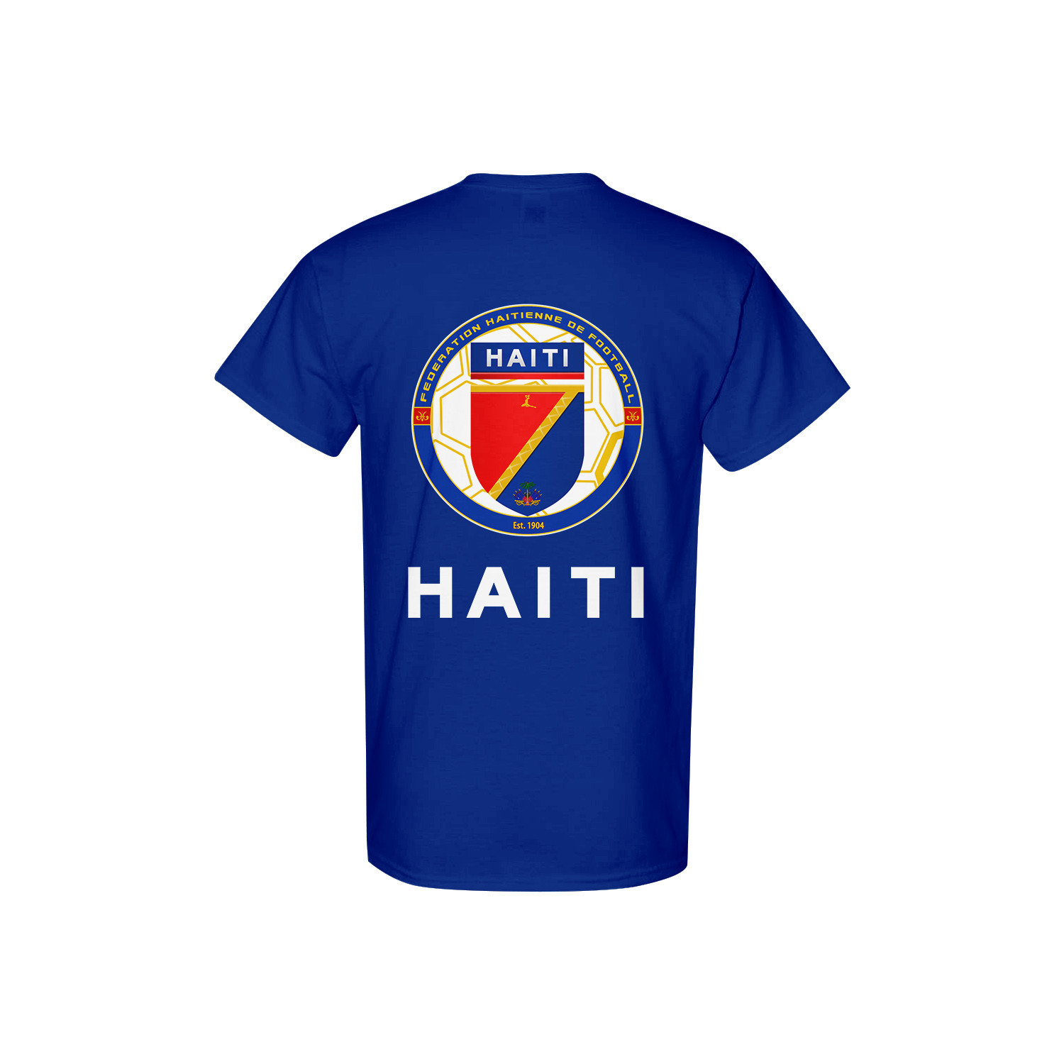 FIFA World Cup 2026 Haiti Logo Graphic Custom Name T-Shirt - Royal Blue - Jersey Teams