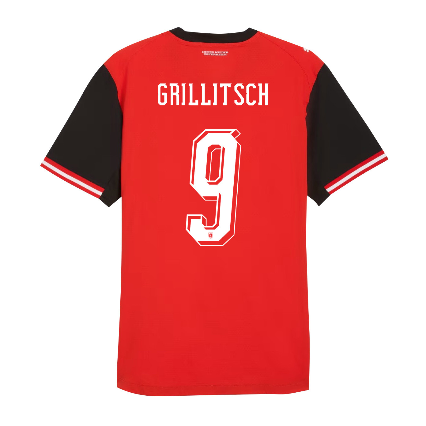 Florian Grillitsch 9 Austria National Team 2026 Home Jersey - Red, Men - Jersey Teams