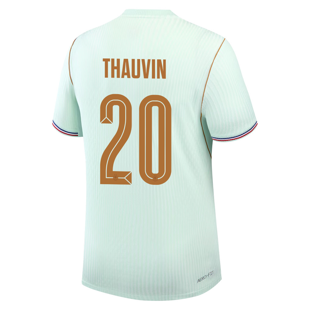 Florian Thauvin 20 France National Team 2026 x World Cup Patch Away Jersey - Green, Men - Jersey Teams