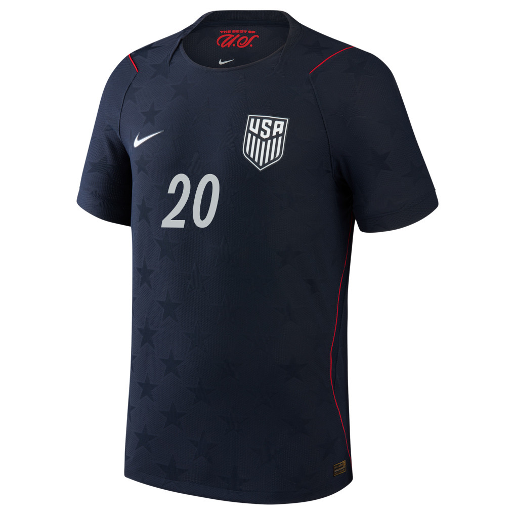 Folarin Balogun 20 USMNT 2026 Away Match Jersey - Blue Men - Jersey Teams