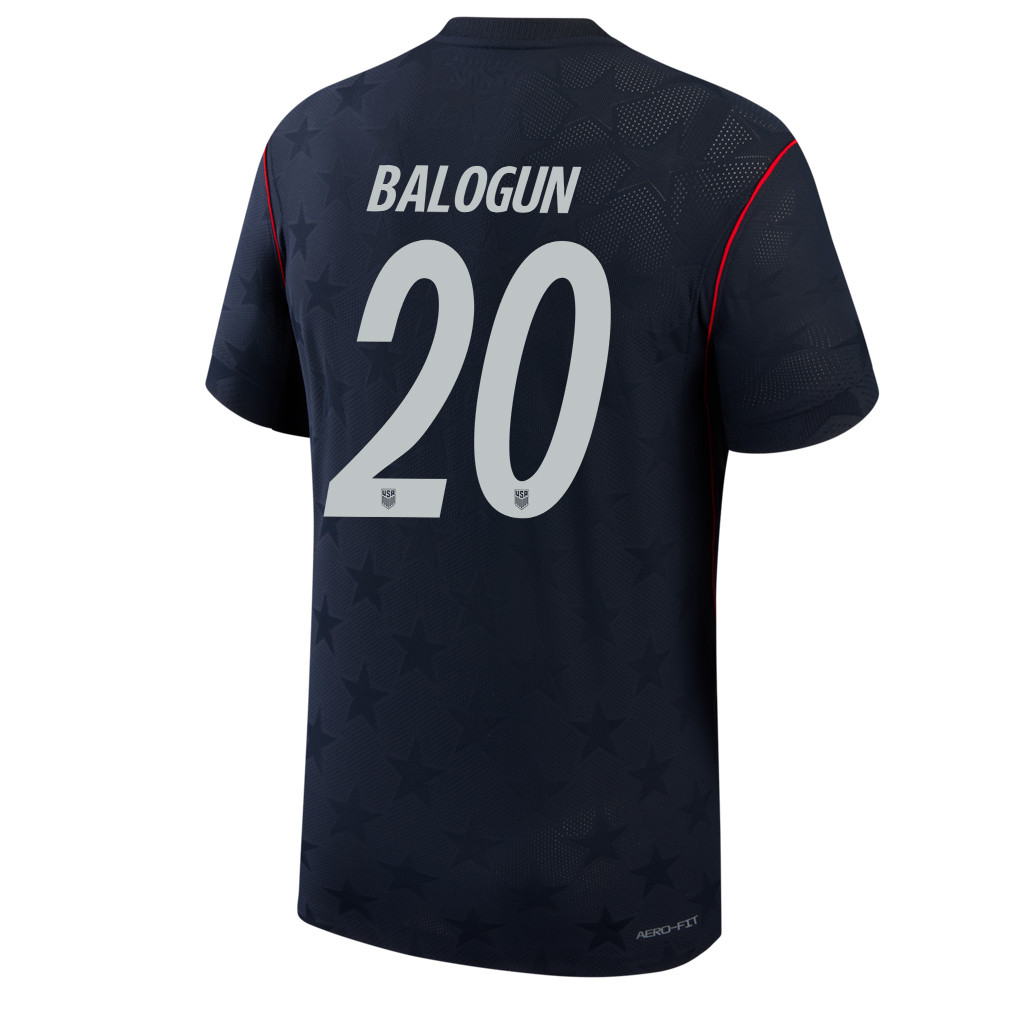 Folarin Balogun 20 USMNT 2026 Away Match Jersey - Blue Men - Jersey Teams