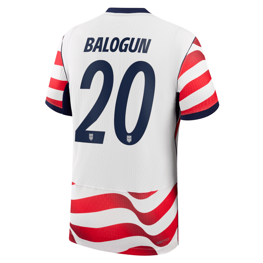 Folarin Balogun 20 USMNT 2026 Home Match Jersey - White, Men - Jersey Teams