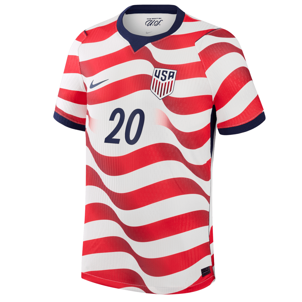 Folarin Balogun 20 USMNT 2026 Home Match Jersey – White, Men – Jersey Teams