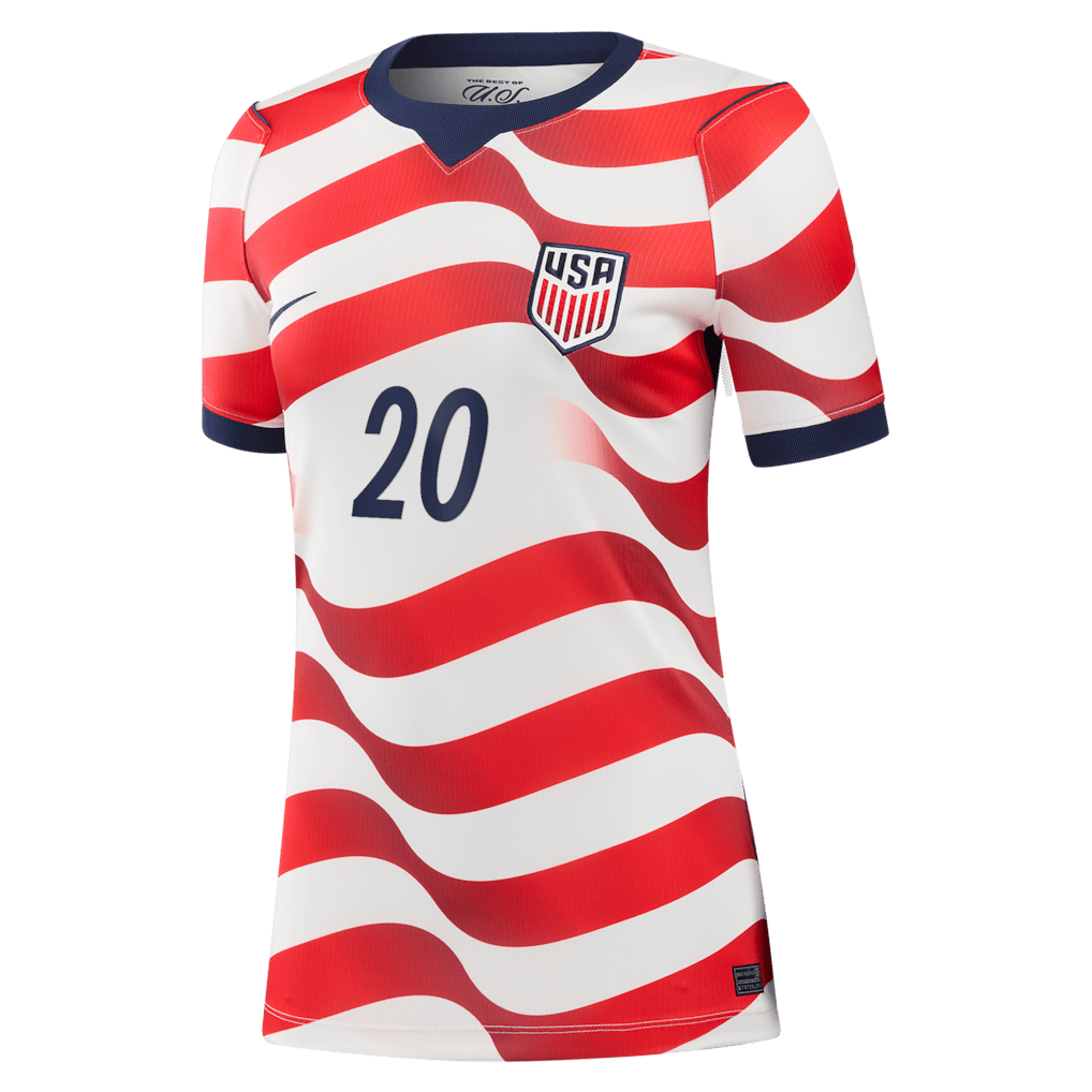 Folarin Balogun 20 USMNT Women’s 2026 Home Stadium Jersey – White – Jersey Teams