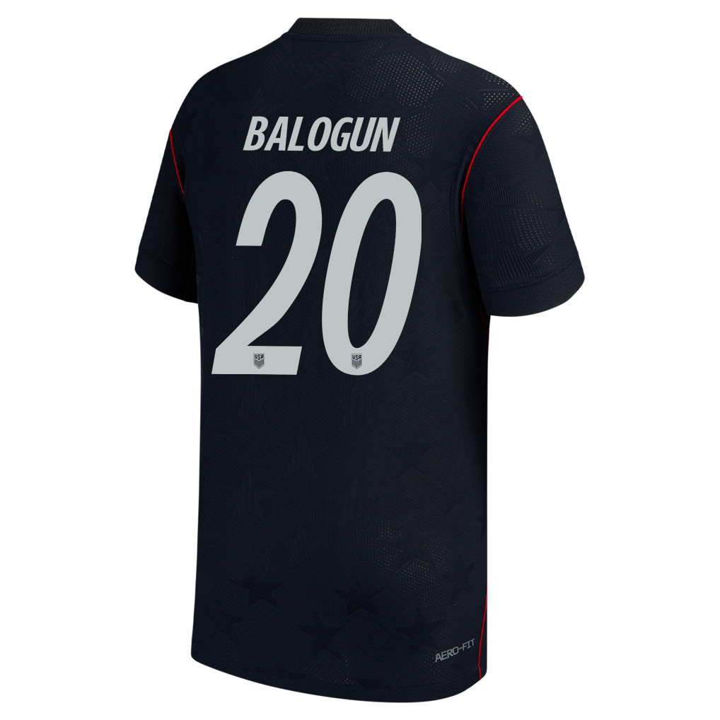 Folarin Balogun 20 USMNT Youth 2026 Away Match Jersey - Blue - Jersey Teams