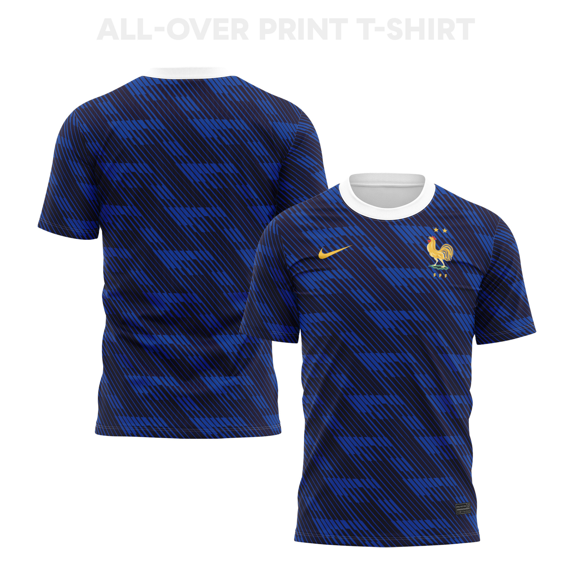 France 2026 Home 3D T-Shirt Fully Printed – Unisex, Blue - Jersey Teams