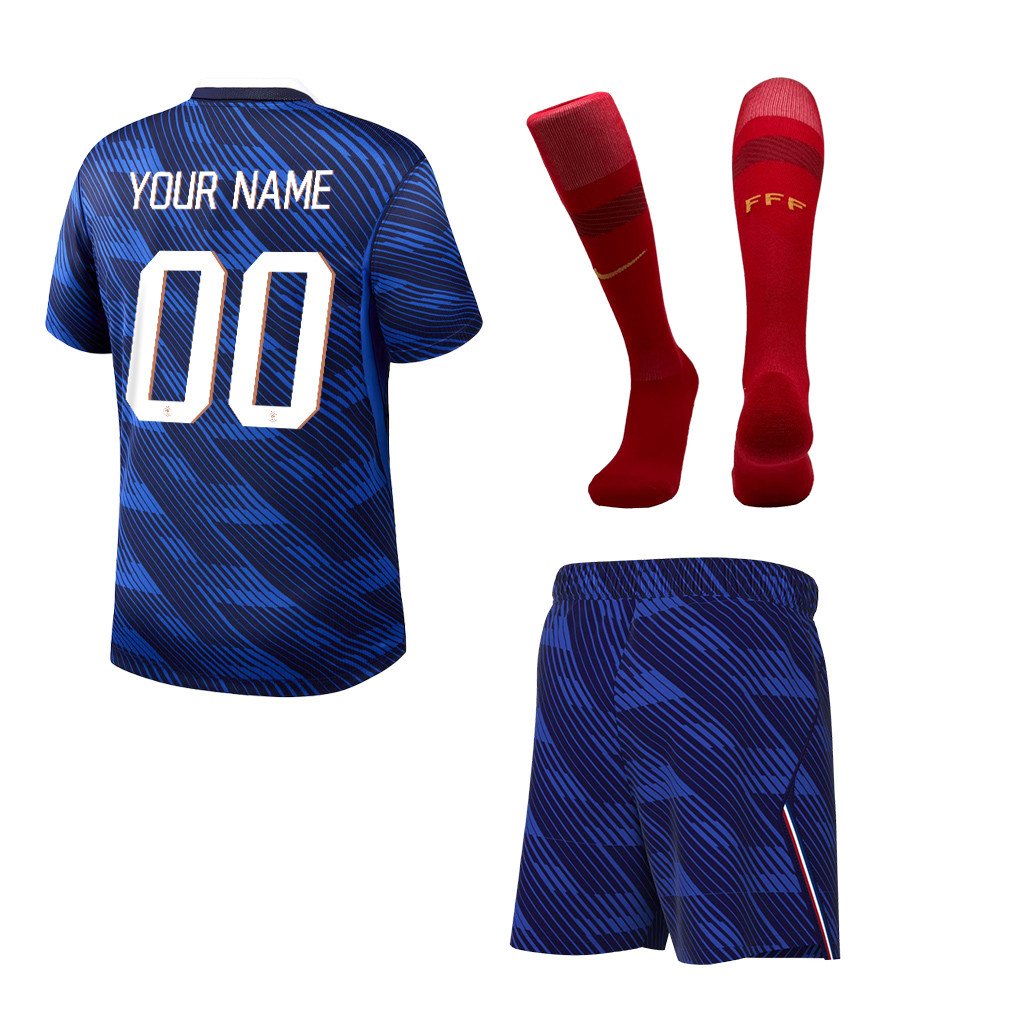 France 2026 Home Men Kit Set – Personalized - Blue - Jersey Teams