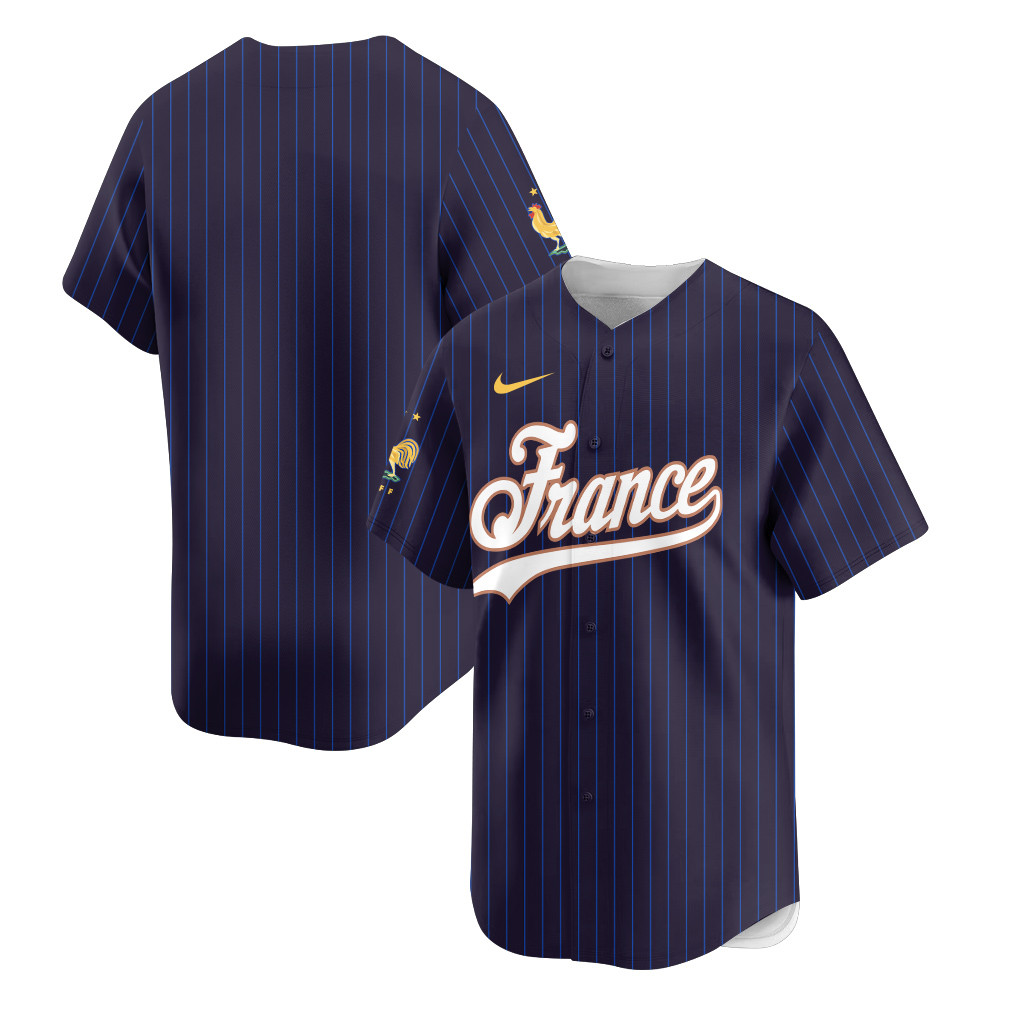 France 2026 Inspired Retro Soccer Baseball Jersey – Full Print - Jersey Teams