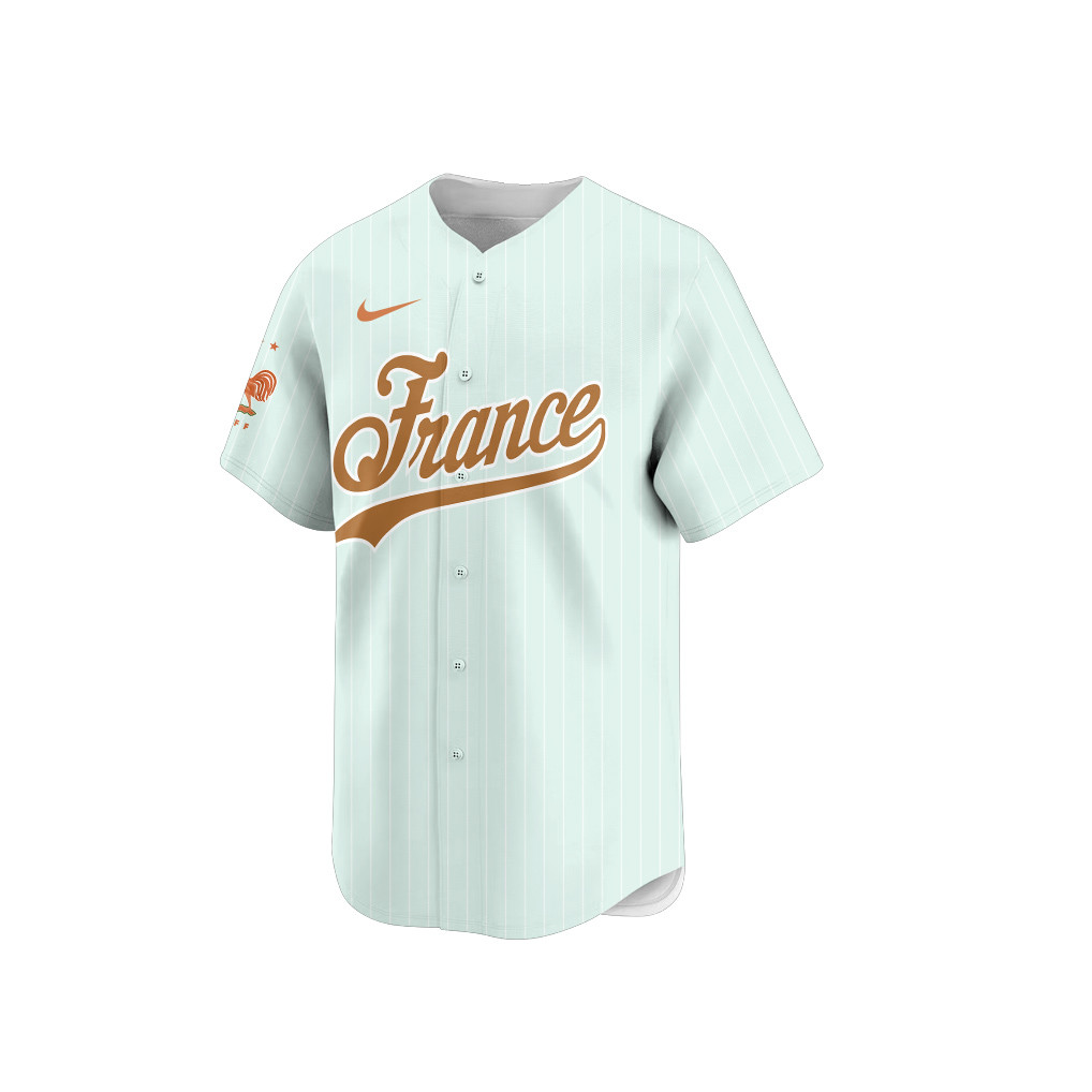 France 2026 Inspired Retro Soccer Baseball Jersey – Full Print - Jersey Teams