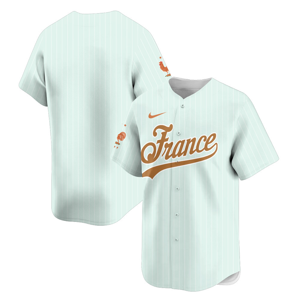 France 2026 Inspired Retro Soccer Baseball Jersey – Full Print – Jersey Teams