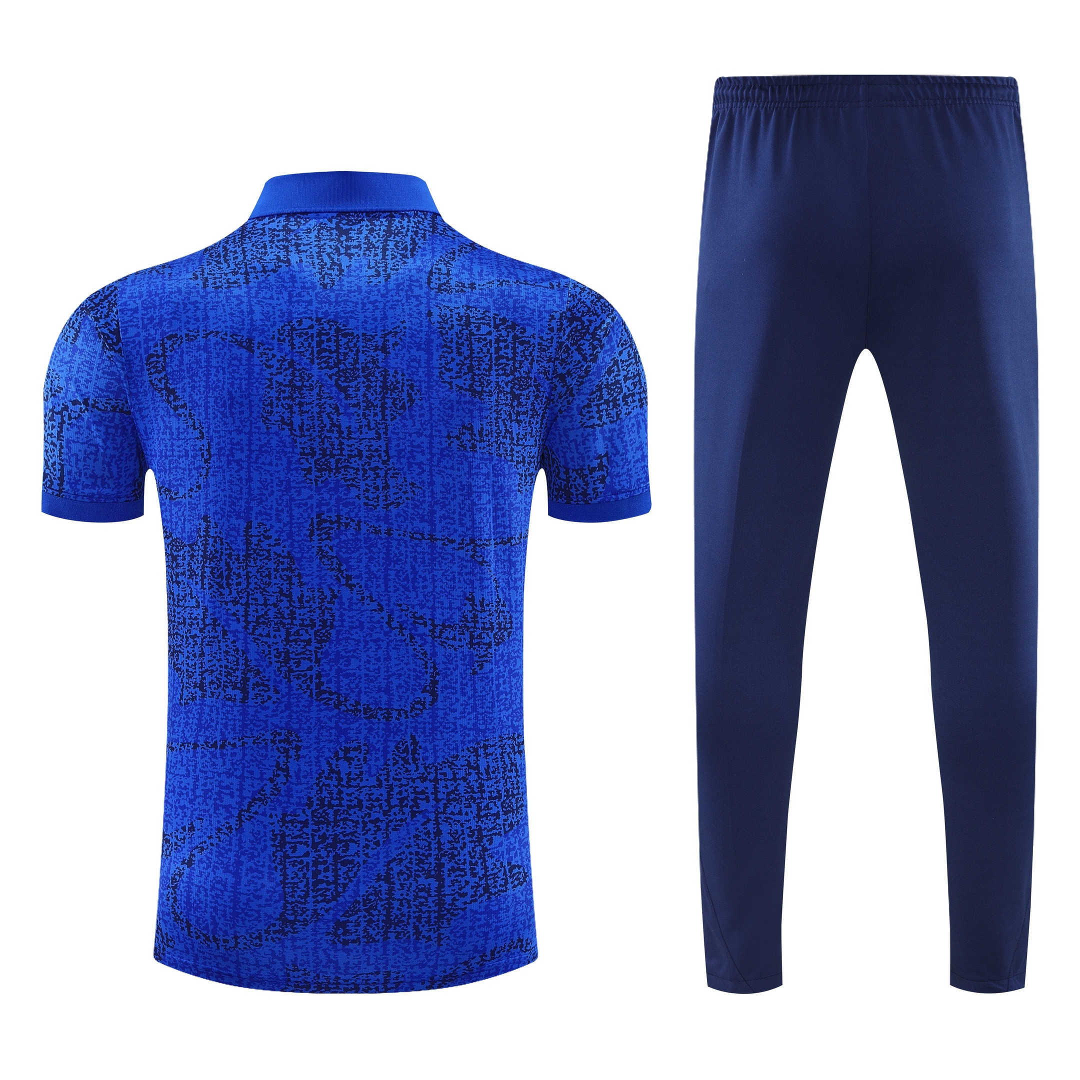 France 2026/27 Men Soccer Polo Training Tracksuit Set – Blue - Jersey Teams