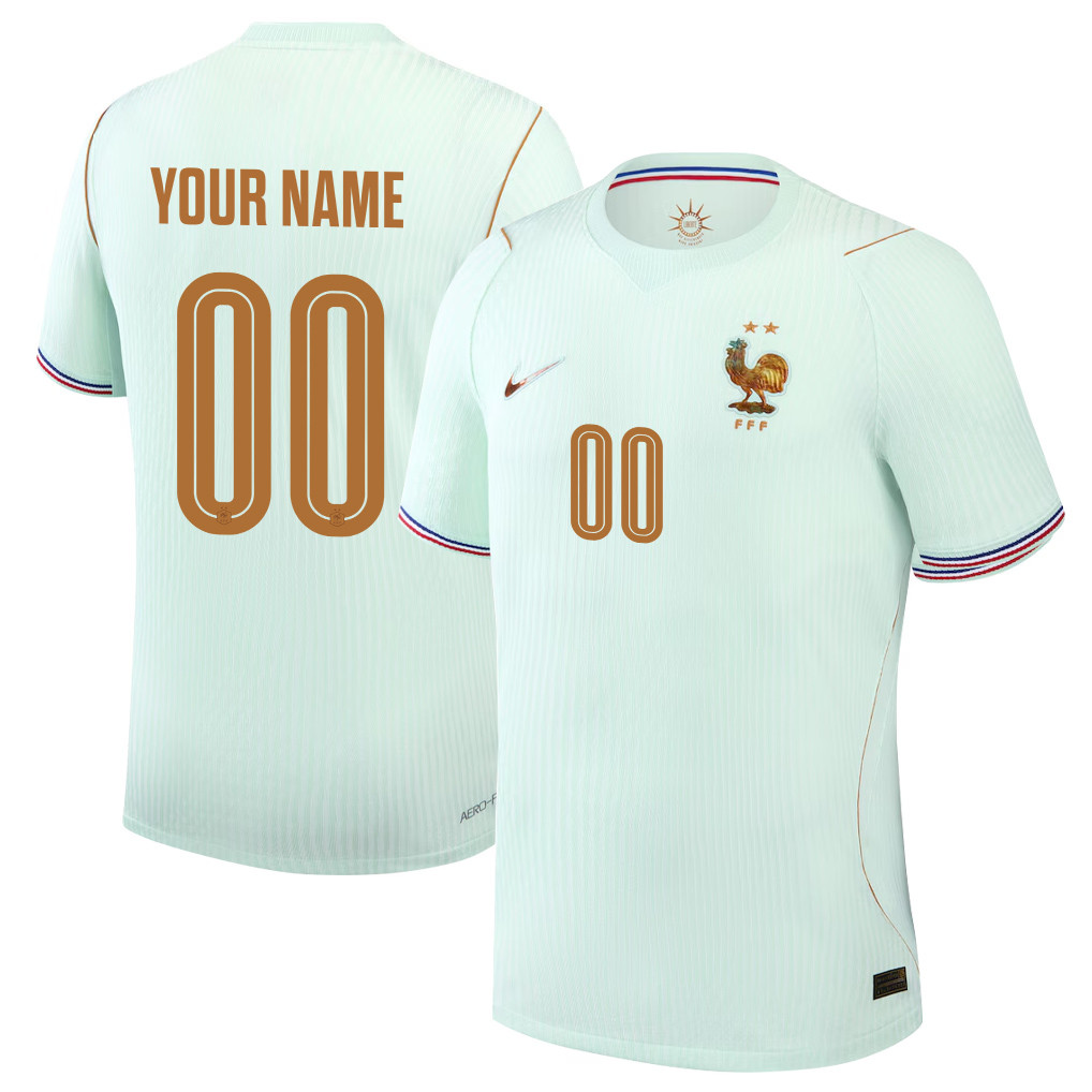 France National Team 2026 Away Jersey - Personalized - Green, Men - Jersey Teams