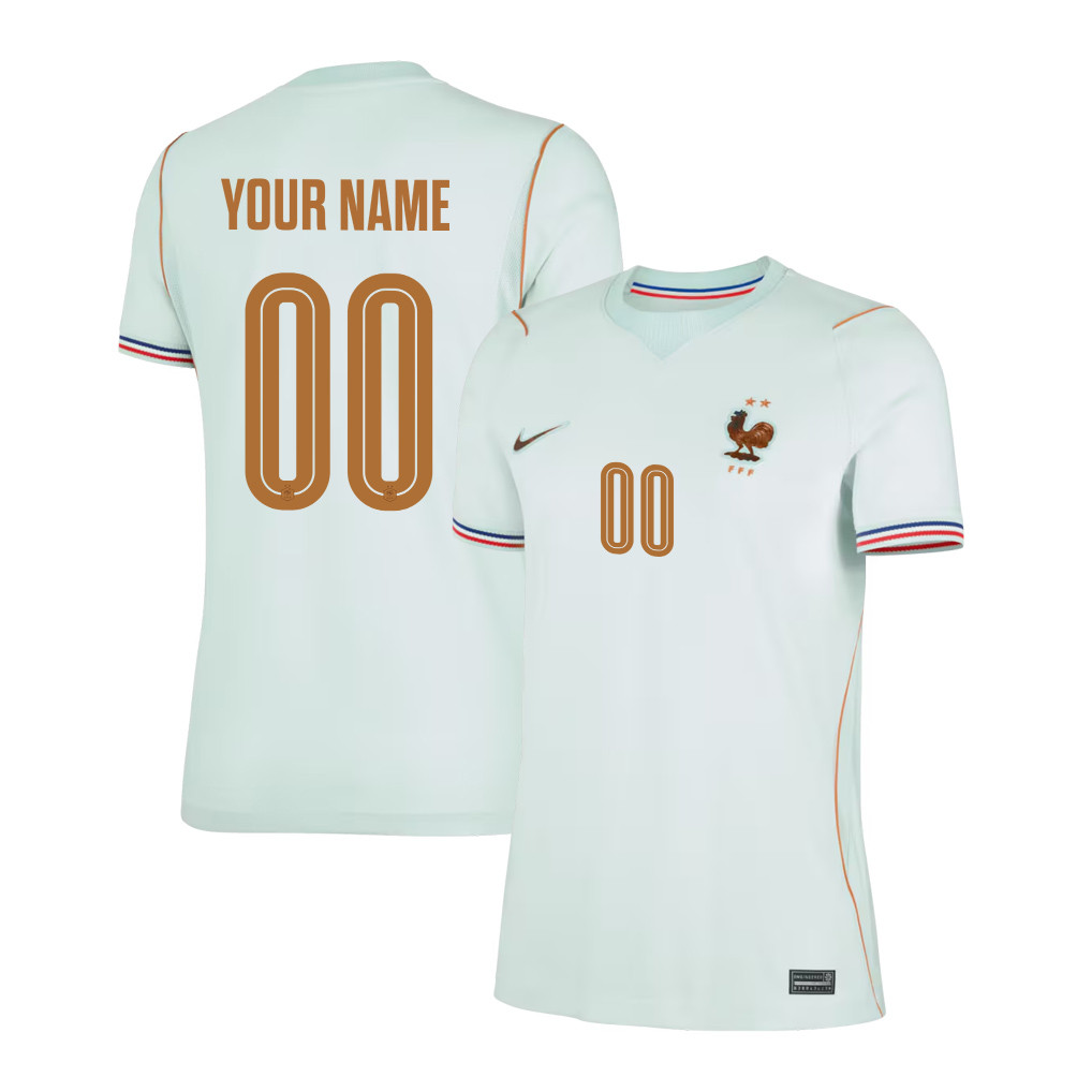 France National Team 2026 Women's Away Jersey - Personalized - Green - Jersey Teams