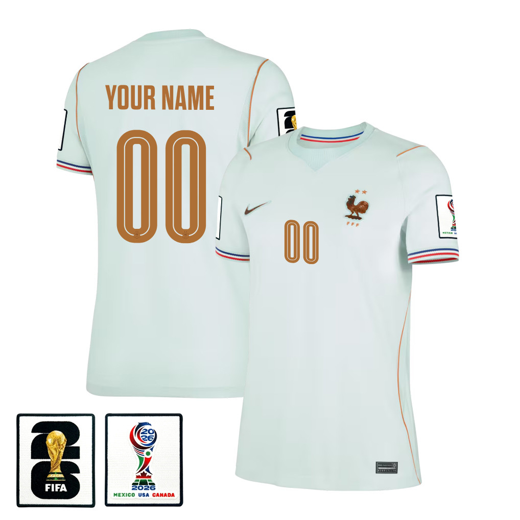 France National Team 2026 Women’s Away Jersey – Personalized – Green – Jersey Teams