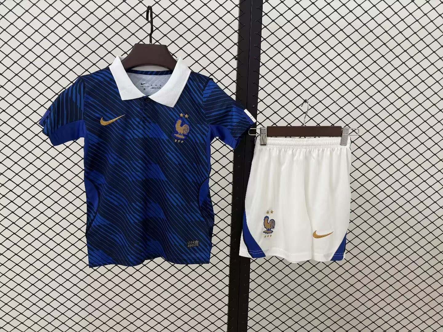 France National Team 2026 World Cup Home Youth Kit - Navy - Children Soccer Set - Jersey Teams