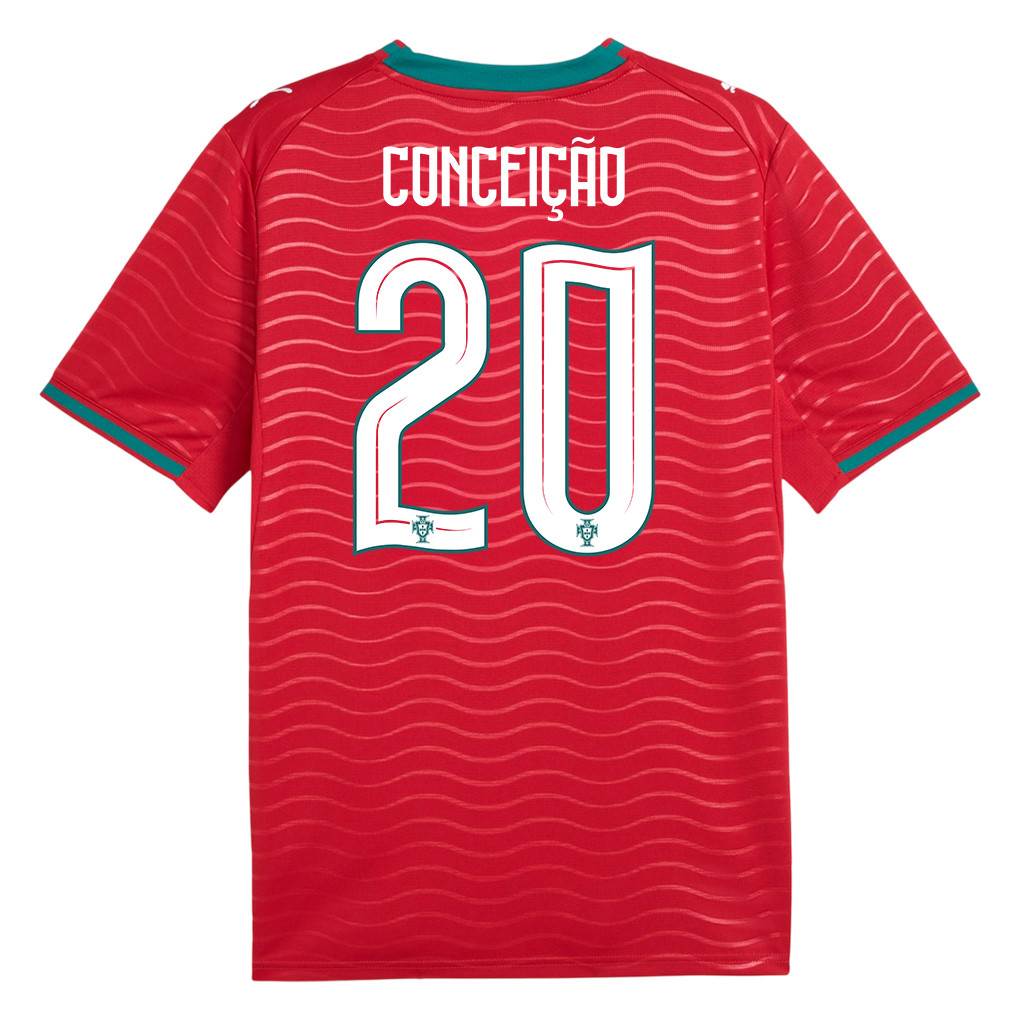 Francisco Conceição 20 Portugal National Team 2026 x World Cup Patch Home Jersey - Red, Men - Jersey Teams