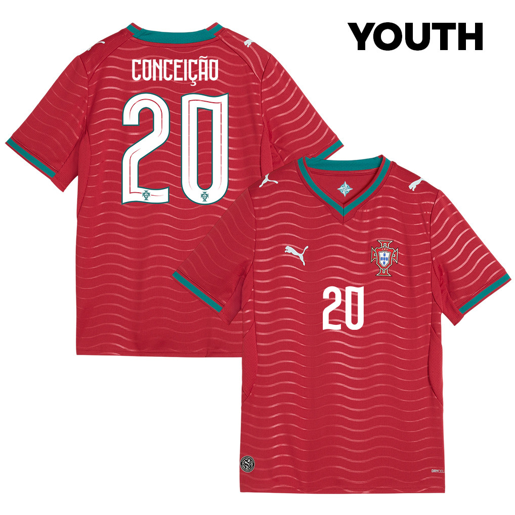 Francisco Conceição 20 Youth Portugal National Team 2026 Home Jersey - Red - Jersey Teams