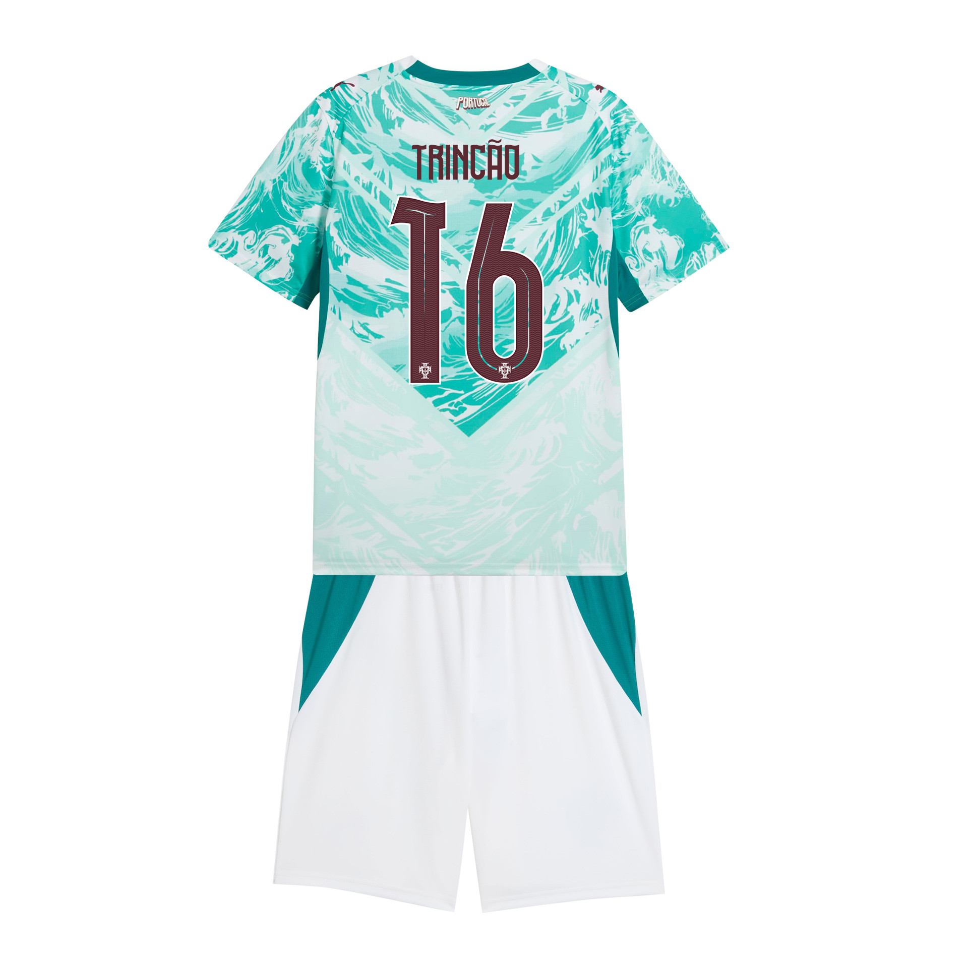 Francisco Trincão 16 Portugal 2026 Away Men Jersey & Shorts Set – White - Jersey Teams