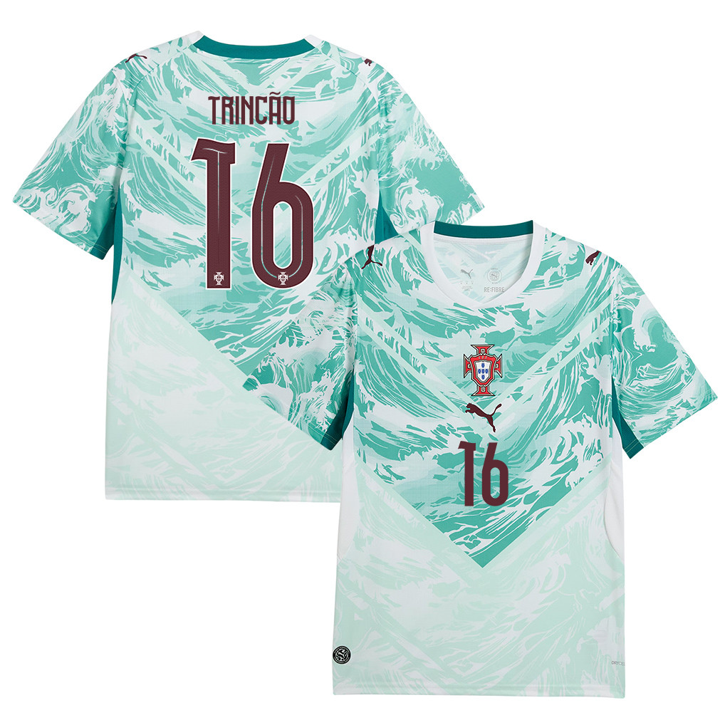 Francisco Trincão 16 Portugal National Team 2026 Away Jersey - White, Men - Jersey Teams