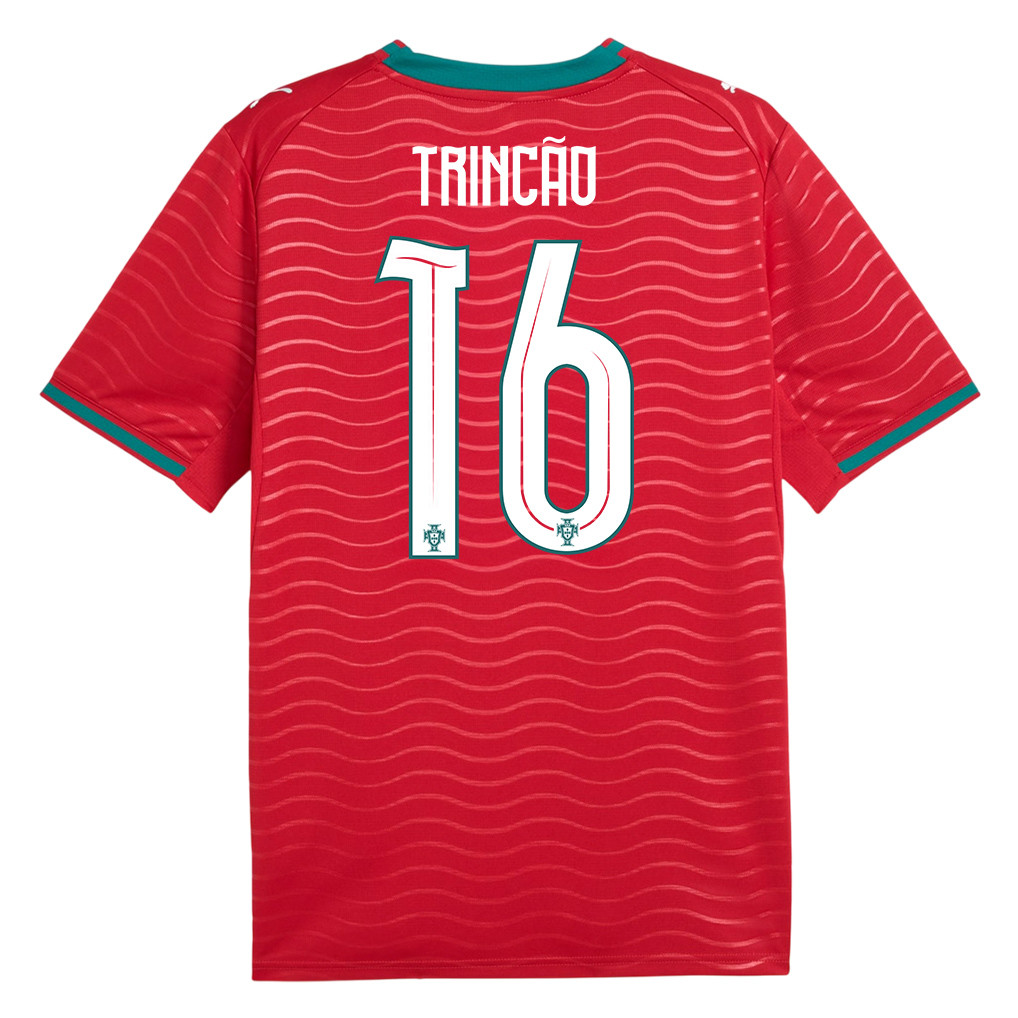 Francisco Trincão 16 Portugal National Team 2026 x World Cup Patch Home Jersey - Red, Men - Jersey Teams