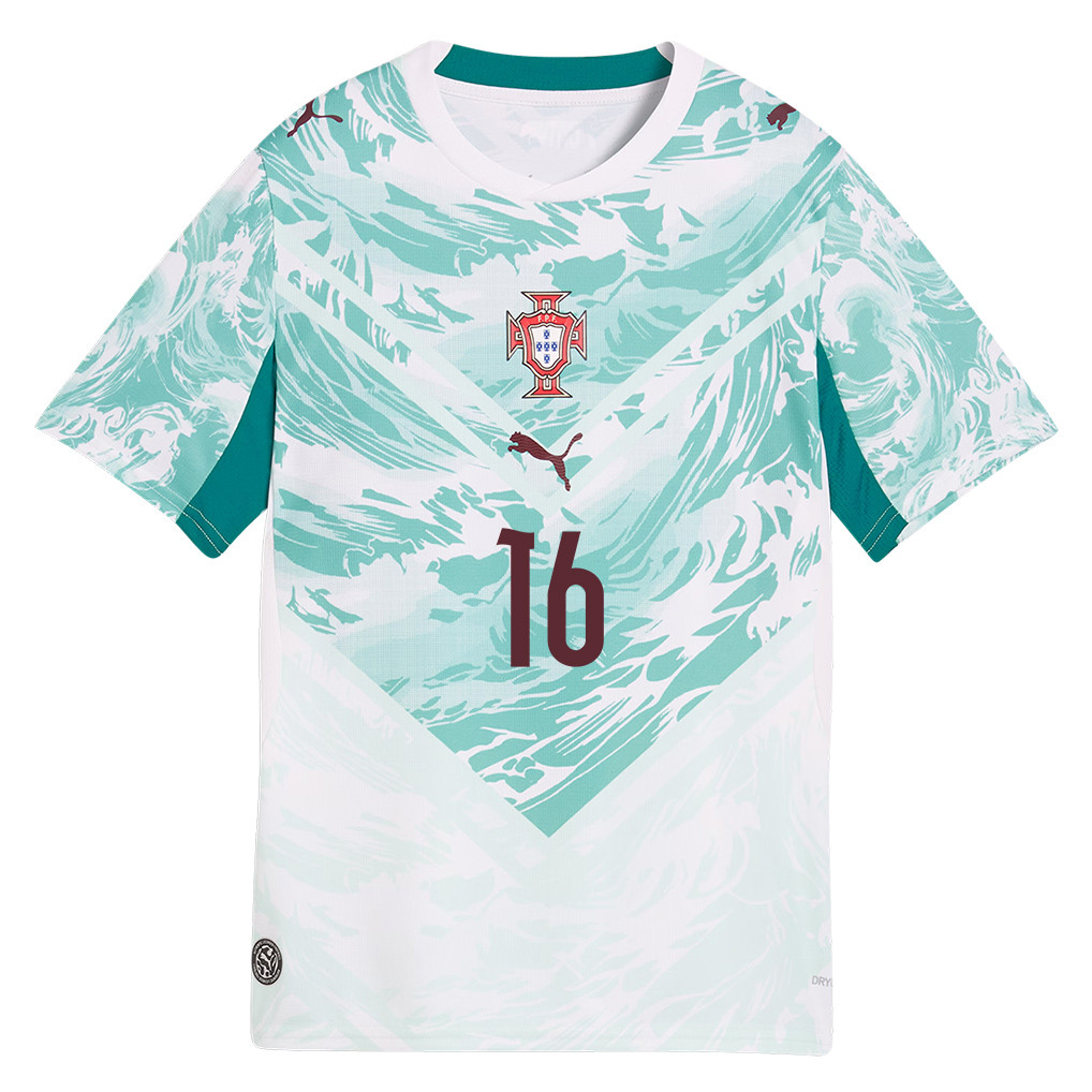 Francisco Trincão 16 Youth Portugal National Team 2026 Away Jersey - White - Jersey Teams