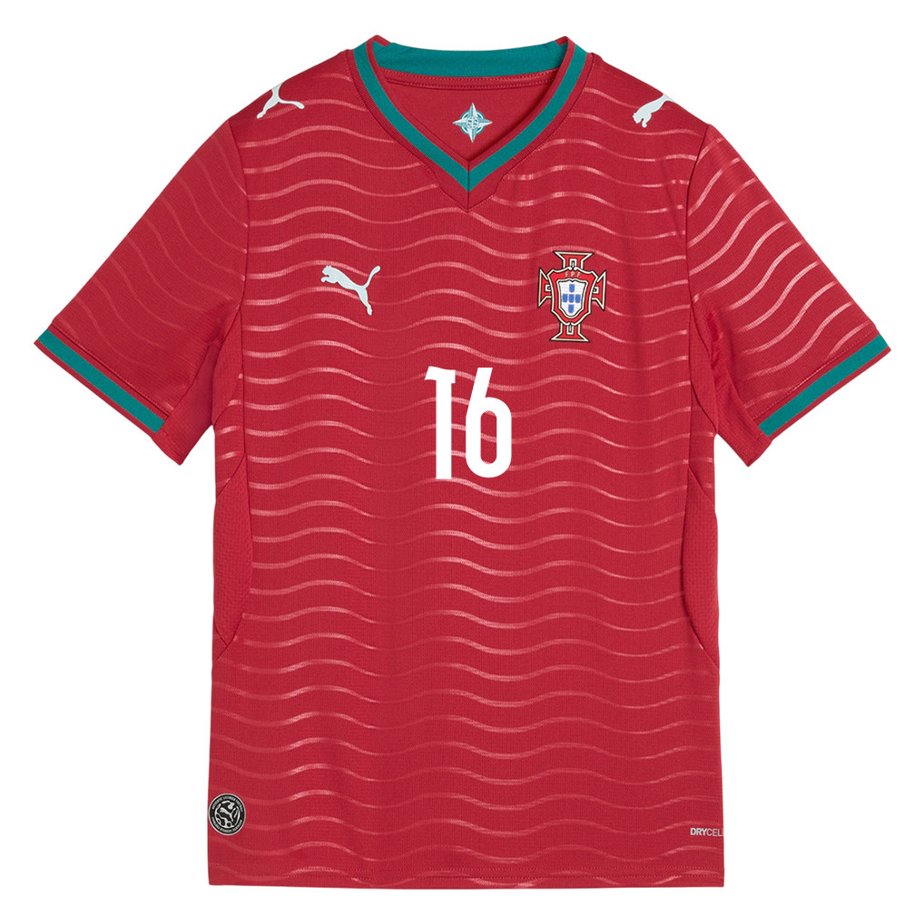 Francisco Trincão 16 Youth Portugal National Team 2026 Home Jersey - Red - Jersey Teams