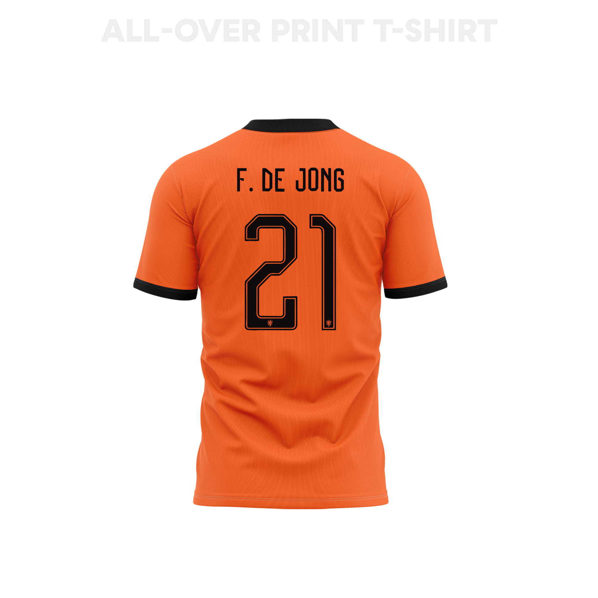 Frenkie de Jong 21 Youth Netherlands 2026 Home 3D T-shirt Fully Printed – Orange - Jersey Teams