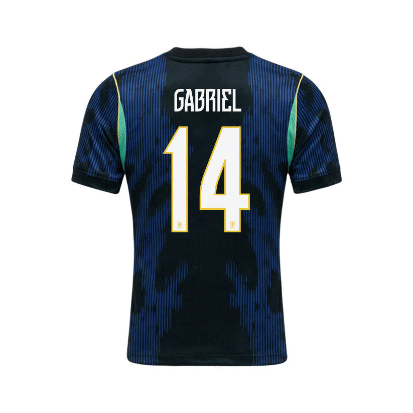 Gabriel Magalhães 14 Brazil 2026 Away Men Jersey & Shorts Set – Blue - Jersey Teams