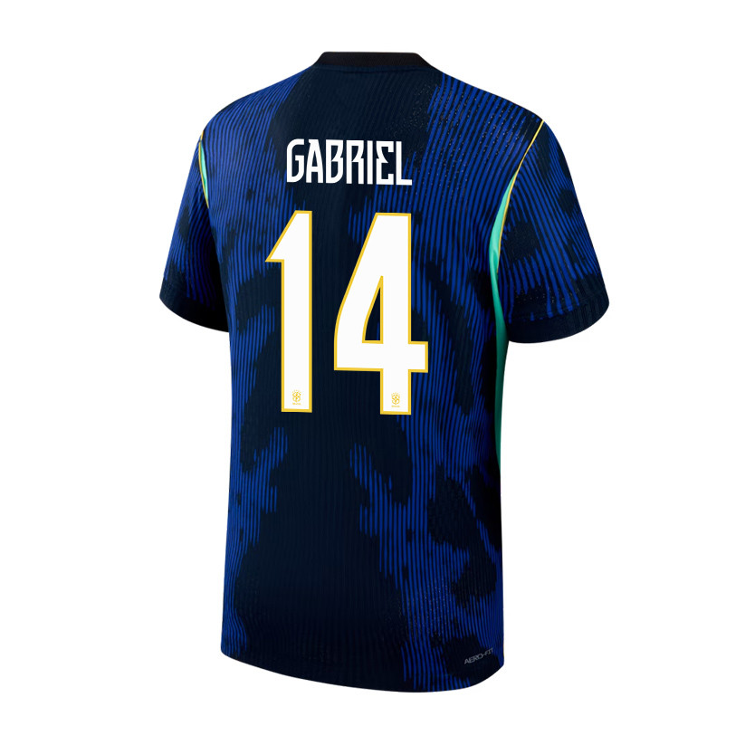 Gabriel Magalhães 14 Brazil National Team 2026 Away Jersey - Blue, Men - Jersey Teams