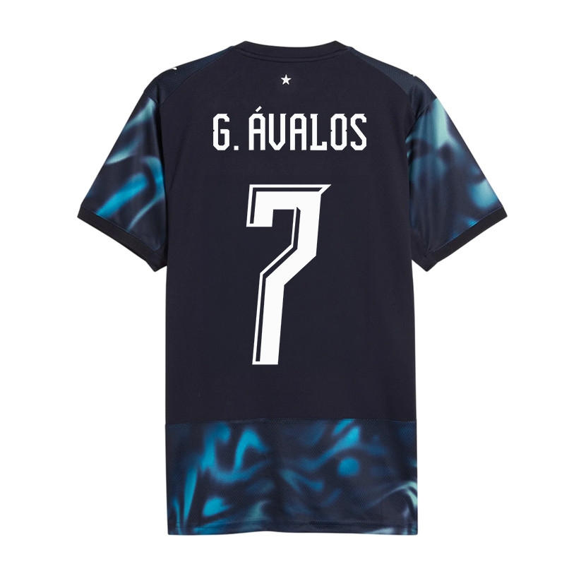 Gabriel Ávalos 7 Paraguay National Team 2026 Away Jersey - Navy, Men - Jersey Teams