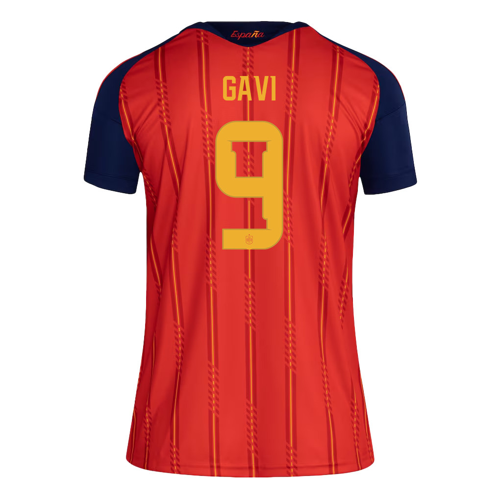 Gavi 9 Women's Spain National Team 2026 Home Jersey - Red - Jersey Teams