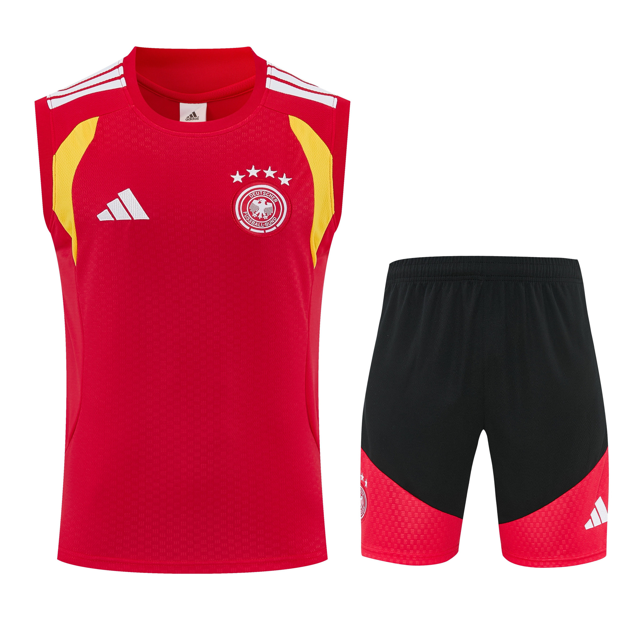 Germany 2026-27 Sleeveless Training Set Men Soccer Kit – Red - Jersey Teams