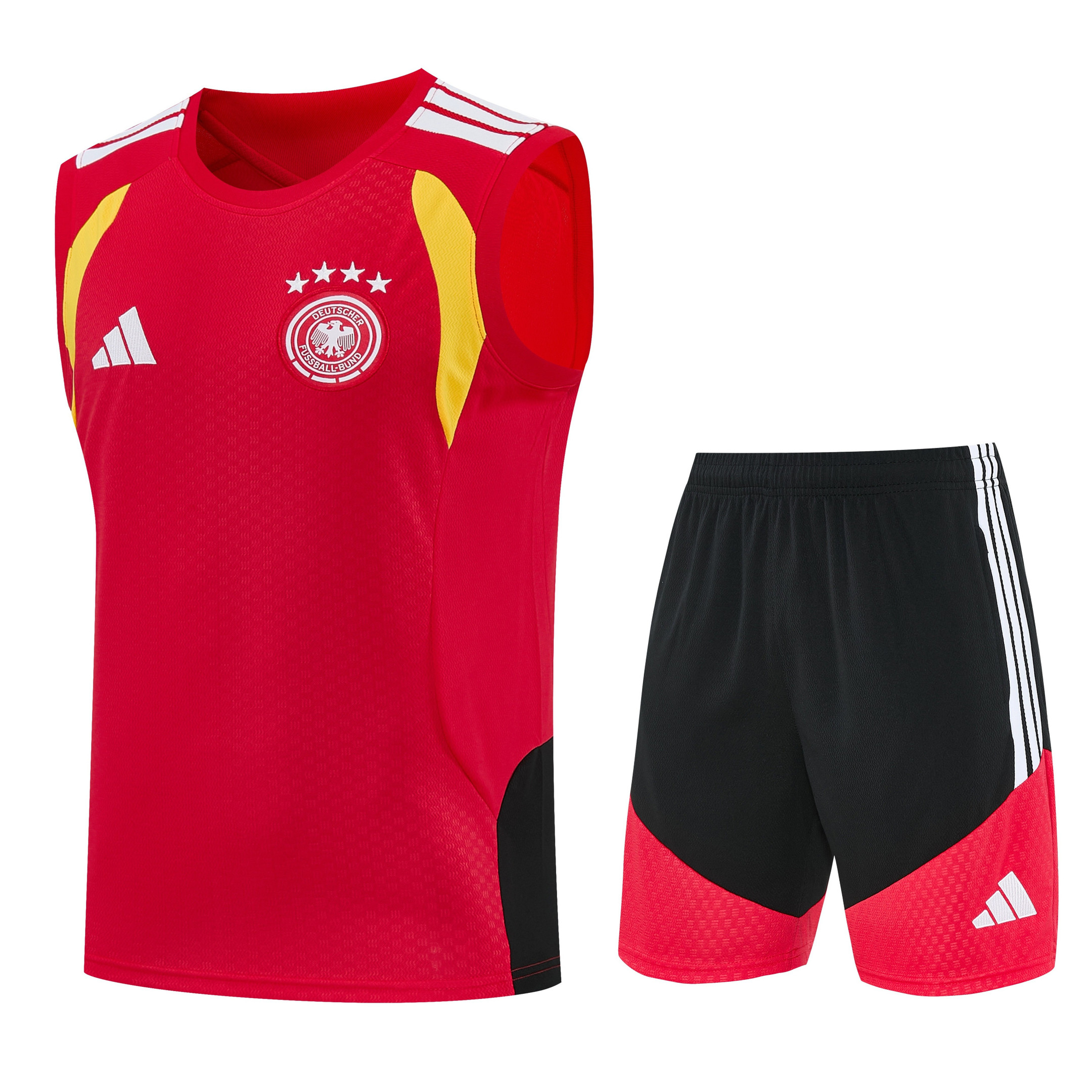 Germany 2026-27 Sleeveless Training Set Men Soccer Kit – Red - Jersey Teams